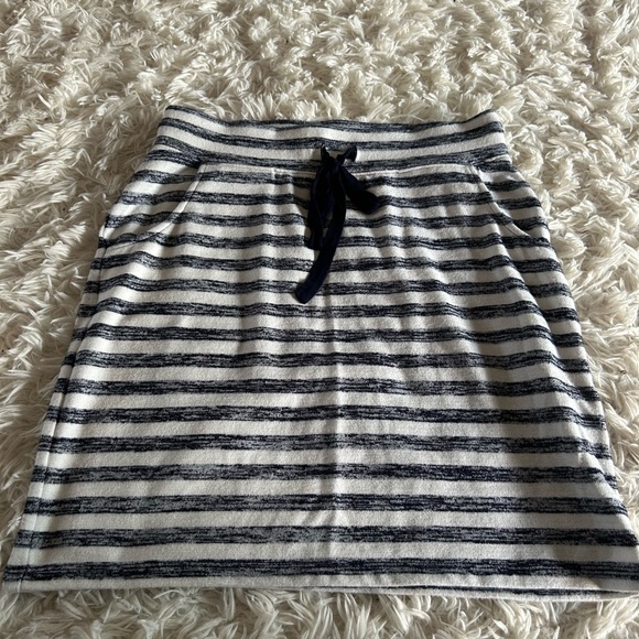 Market & Spruce Dresses & Skirts - Market & Spruce Striped Mini Skirt with Drawstring